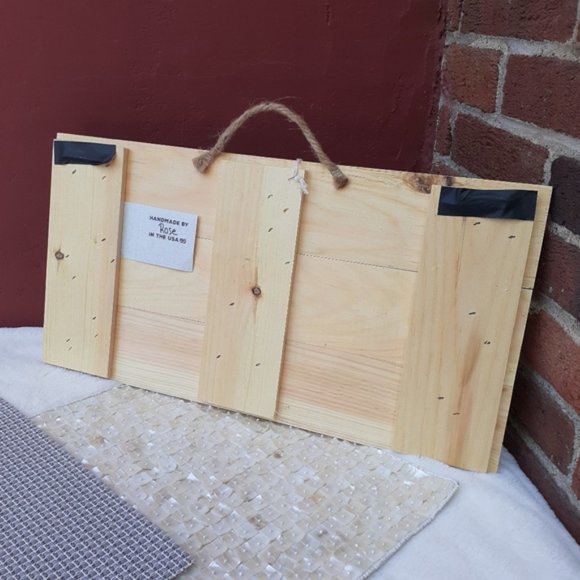 Rustic Farmhouse Wall Hanging Hooks Yellow Flower USA Made Gift Idea NEW - Picture 8 of 10